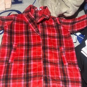 Old Navy Red and Black Plaid Jacket